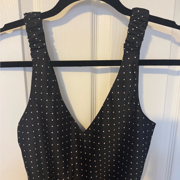 Zara Black and White Polka Dot Maxi Dress - Picture 3 of 4